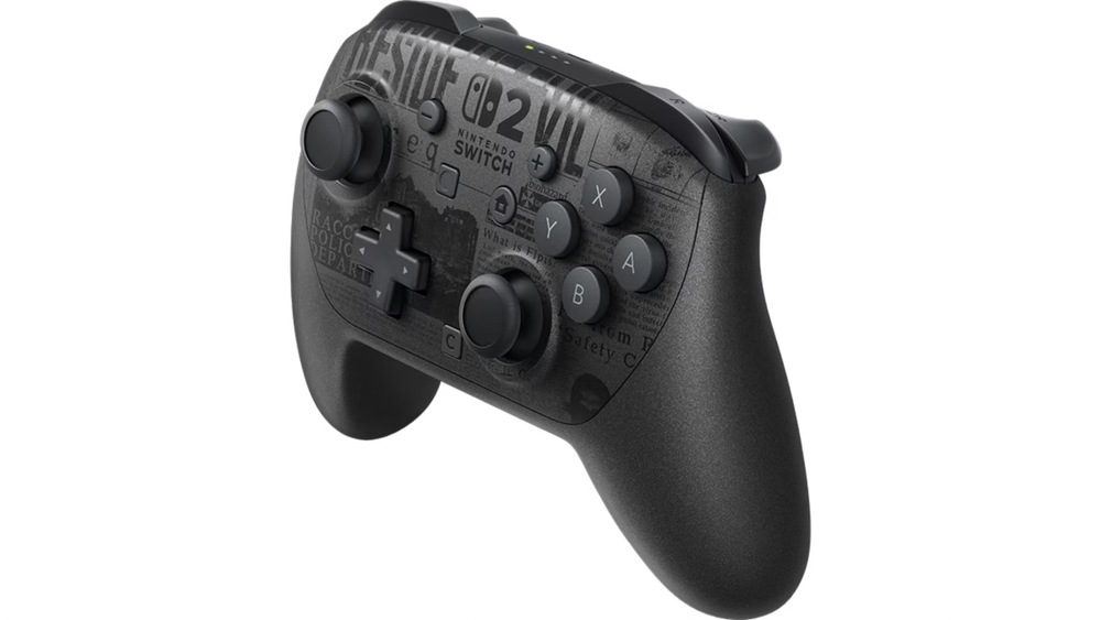 Gamepad Nintendo Switch 2 Pro Controller Resident Evil RE otočený doleva