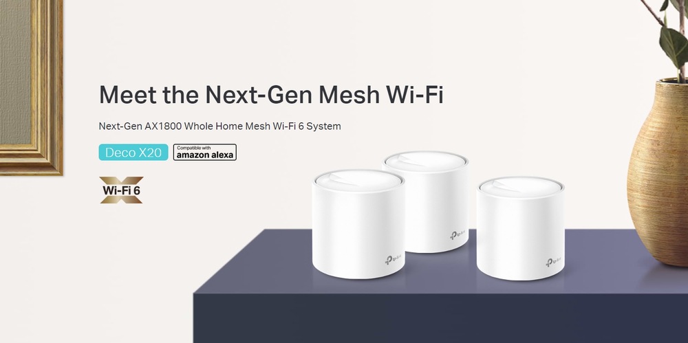Komplexní Wi-Fi systém TP-Link Deco X20 (3 ks) bílý Komplexní Wi-Fi systém TP-Link Deco X20 (3 ks) bílý
