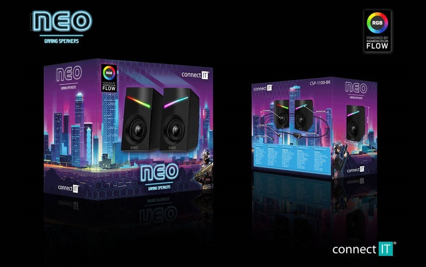 Reproduktory Connect IT NEO černé Connect IT NEO (CSP-1100-BK)