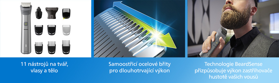 Zastřihovač multifunkční Philips Series 5000 MG5930/15 stříbrný