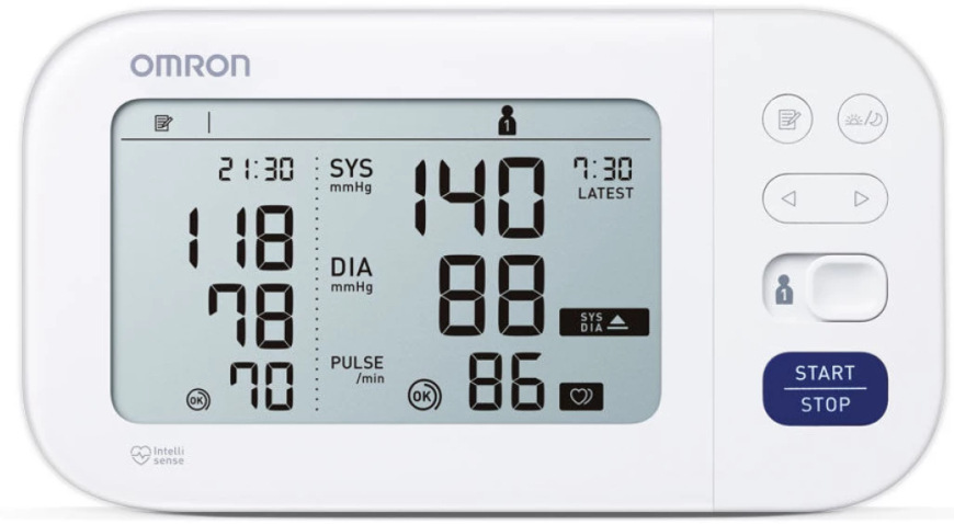 Tlakoměr na paži OMRON M6 Comfort AFib NEW bílý OMRON M6 Comfort Afib NEW