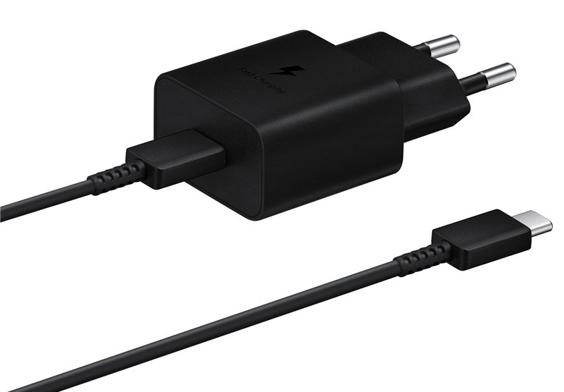 Nabíječka do sítě Samsung USB-C 15W + USB-C kabel černá