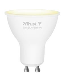 Chytrá žárovka Trust Smart WiFi LED GU10 white ambience