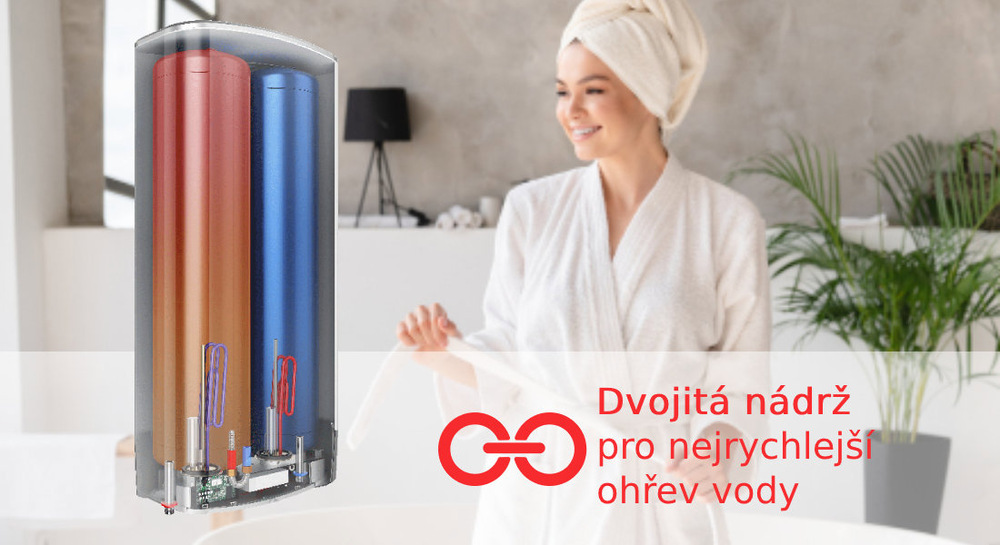 Ohřívač vody Ariston VELIS DUNE WIFI 80 EU bílý