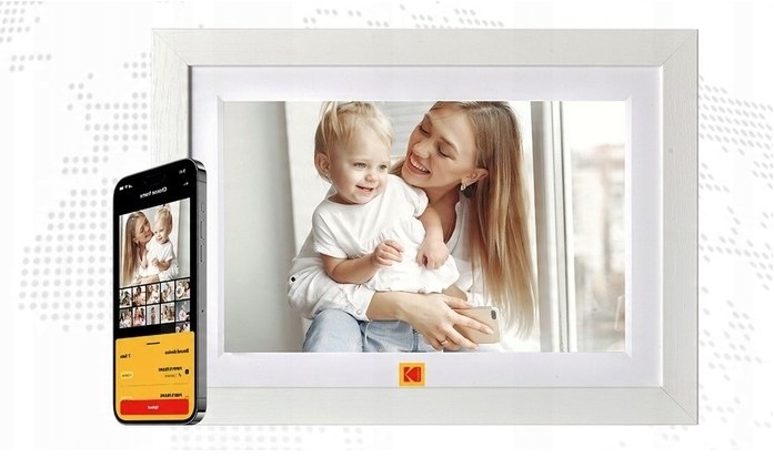 Elektronický fotorámeček Kodak RCF-1018W bílý Fotorámeček digitální Kodak RCF-1018W podporuje celou řadu formátů foto, videa a audio