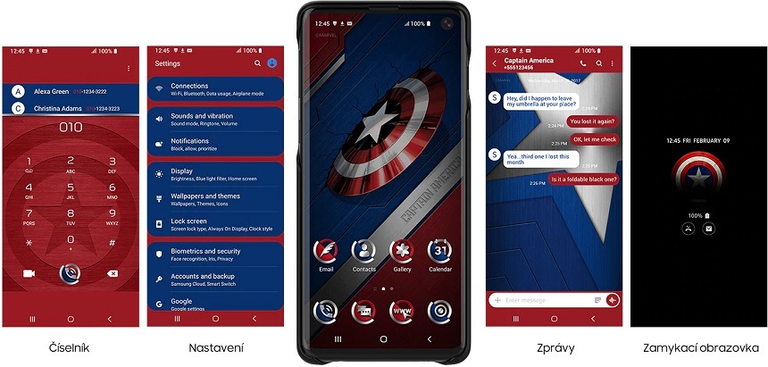 Kryt na mobil Galaxy Friends x MARVEL