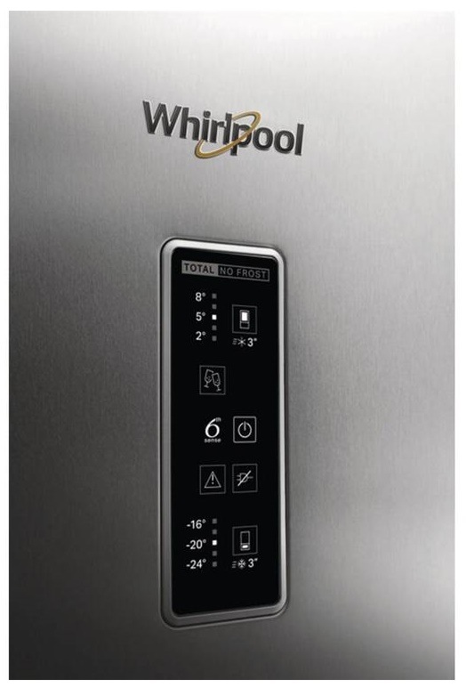 Chladnička s mrazničkou Whirlpool WB70E 973 X nerez Chladnička kombinovaná Whirlpool WB70E 973 X, NoFrost