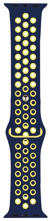 Řemínek RhinoTech na Apple Watch 42/44/45/49 mm modrý/žlutý