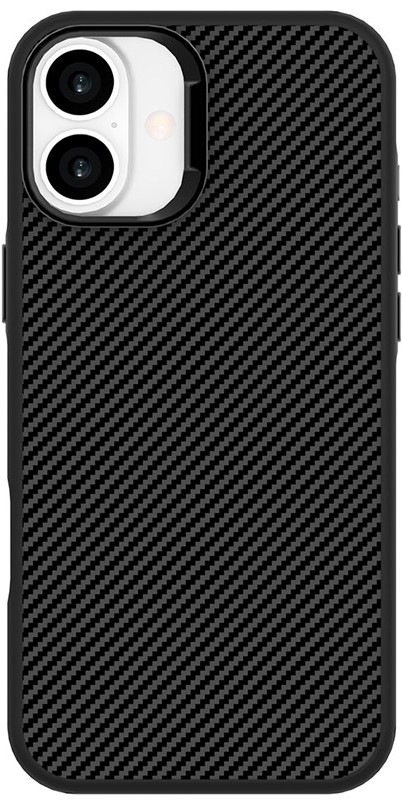 Kryt na mobil WG Platinum Carbon Magnet na Apple iPhone 16 - černý