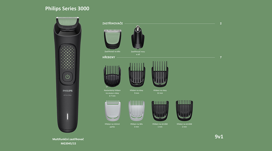 Zastřihovač multifunkční Philips MG3945/15 Series 3000