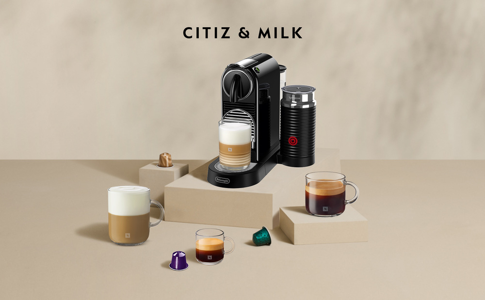 Kapslový kávovar De'Longhi Nespresso CitiZ&Milk EN267.BAE černý