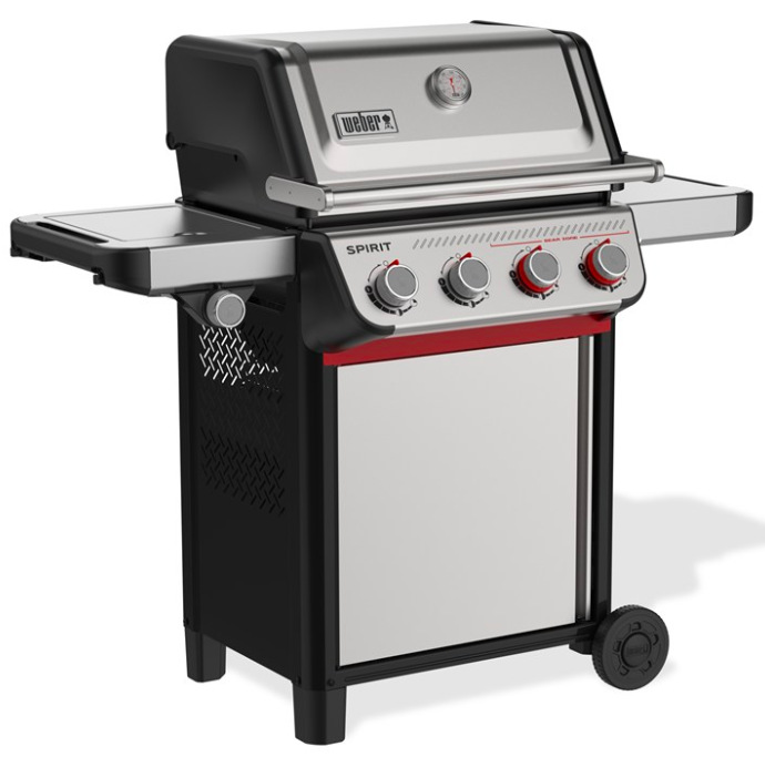 Plynový zahradní gril Weber Spirit S-435 se čtyřmi hořáky, černé provedení