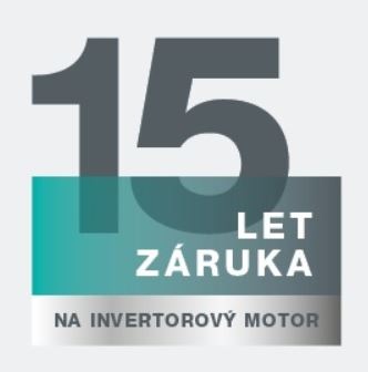 Sušička prádla Gorenje G400 DG48D NatureDry černá ikona 15leté prodloužené záruky na invertorový motor spotřebiče Gorenje.