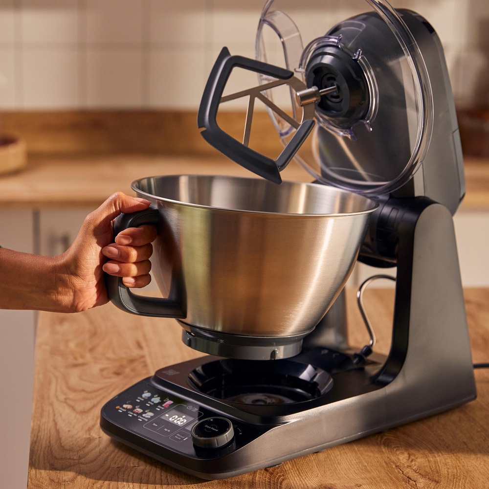 Kuchyňský robot KENWOOD Smart-Touch KHC40.080BK černý Velká nerezová mísa odnímatelná u kuchyňského robota Kenwood KHC40.080BK Smart-Touch