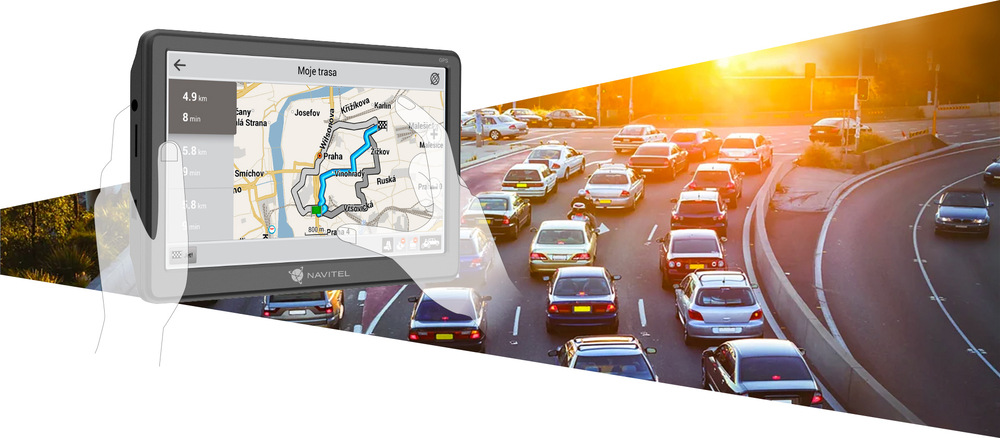 Navigační systém GPS NAVITEL E707 MAGNETIC šedá Navitel E707 Magnetic