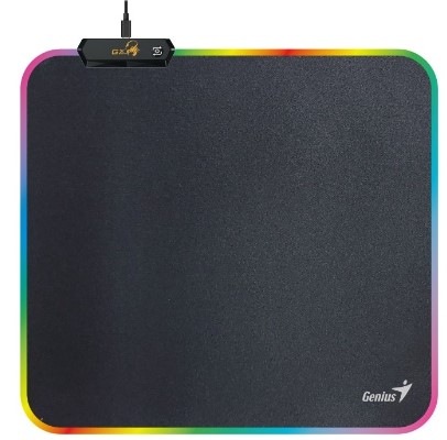 Podložka pod myš Genius GX-Pad 260S RGB, 26 x 24 cm černá