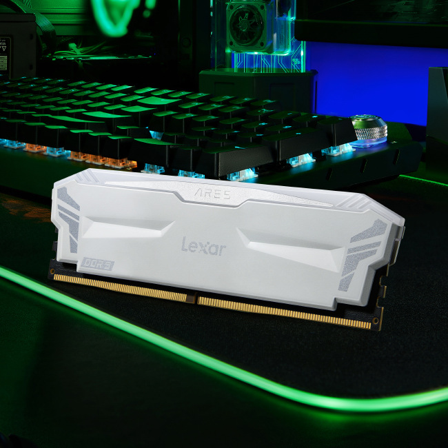 Operační paměť Lexar ARES 32GB (2x16GB) DDR5 6800MHz CL34 RGB černý UDIMM Lexar ARES RGB 32 GB (2× 16 GB) 6 800 MHz CL34