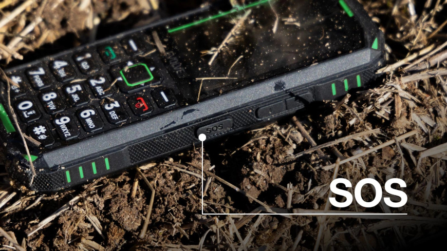 Mobilní telefon Evolveo StrongPhone X5 černý/zelený Evolveo StrongPhone X5, černá/zelená