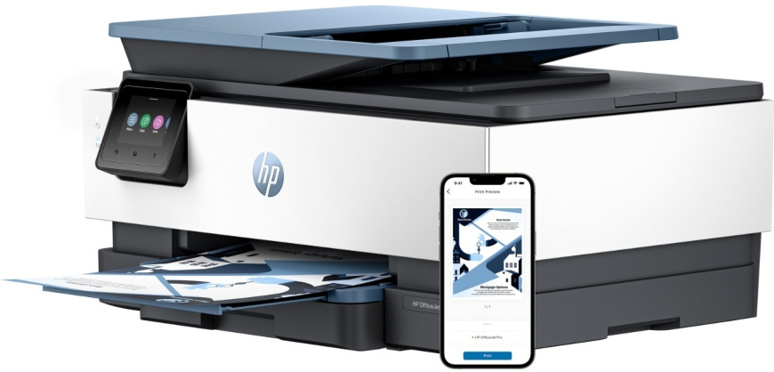 Tiskárna multifunkční HP OfficeJet Pro 8125e, služba HP Instant Ink šedá/bílá/modrá HP OfficeJet Pro 8125e A4, šedá