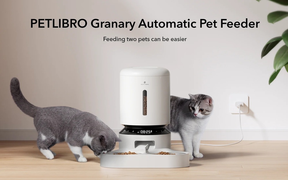Chytré krmítko Petlibro Granary Dual Bowl 5 l bílé Chytré krmítko Petlibro Granary Dual Bowl 5 l bílé