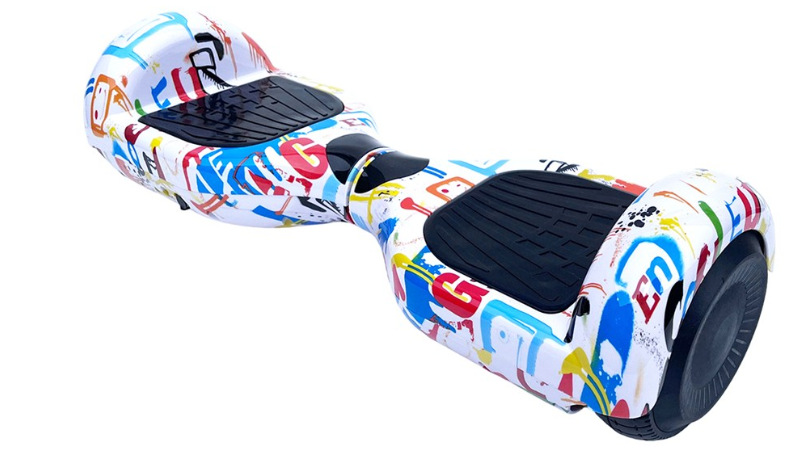 Hoverboard Kolonožka® Lite crazy white z boční strany