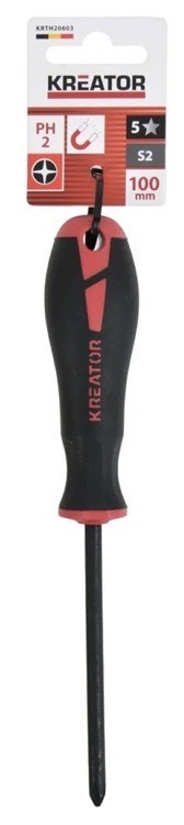 Šroubovák Kreator s magnetickým hrotem PH2, délka 100 mm