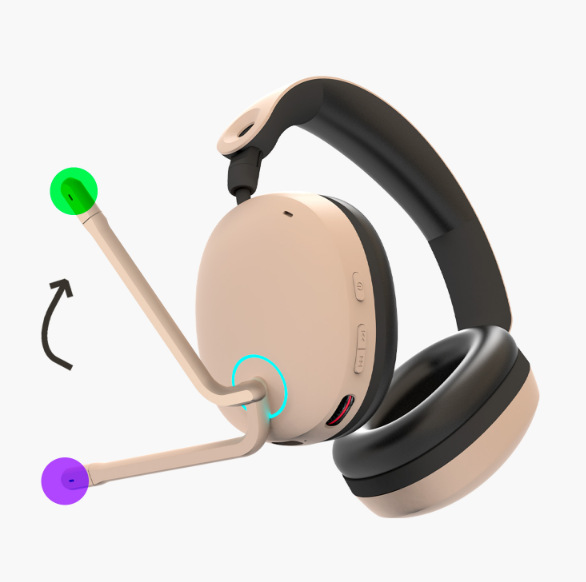 Headset Zalman ZM-HPS800W béžový Sklápěcí mikrofon Zalman ZM-HPS800W