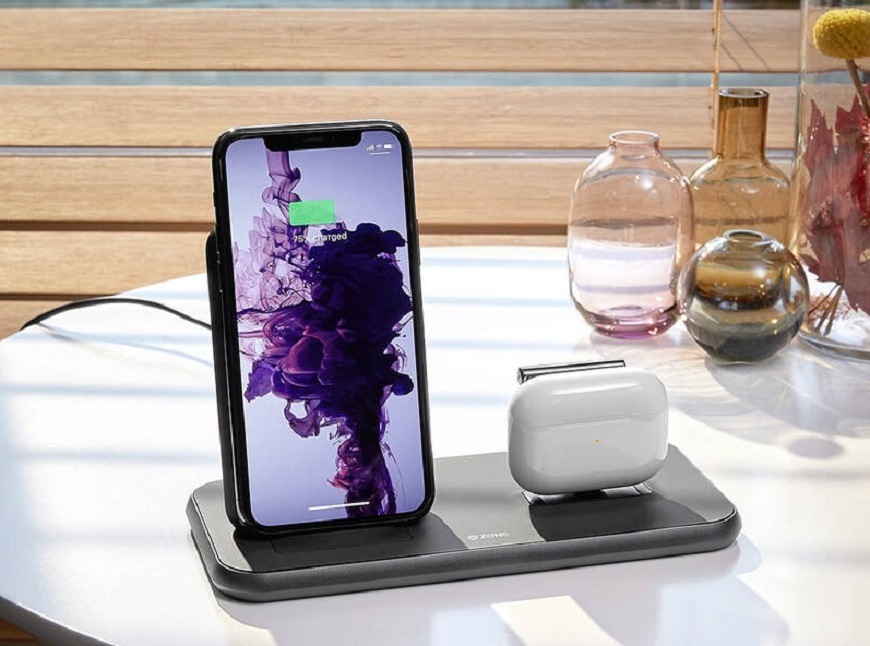 Bezdrátová nabíječka ZENS Stand + Dock černá Bezdrátová nabíječka ZENS Stand + Dock černá