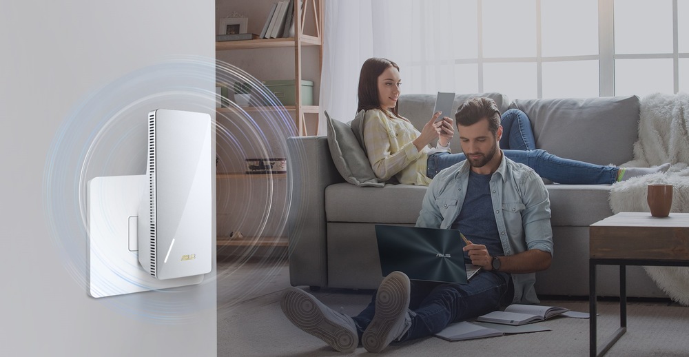 Wi-Fi extender Asus RP-AX58, AX3000 bílý Wi-Fi extender Asus RP-AX58, AX3000 bílý