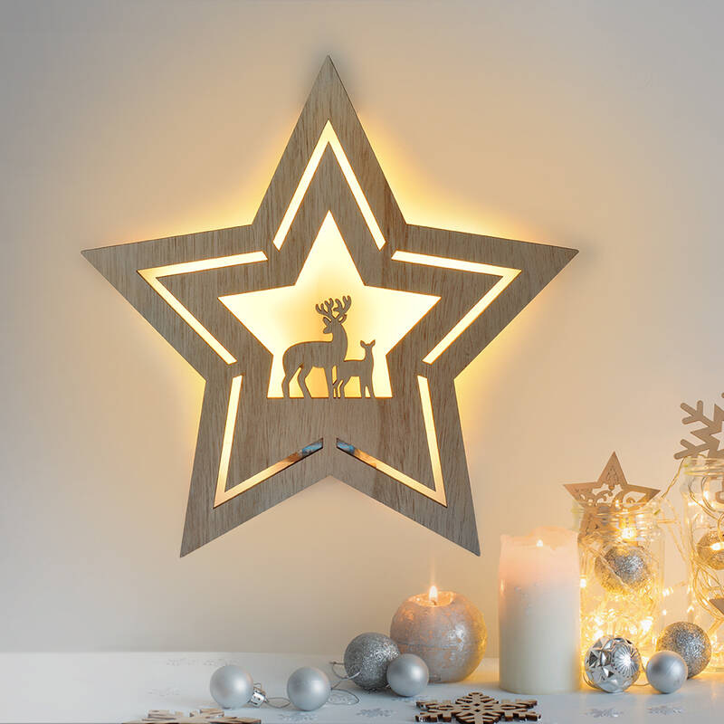 LED dekorace Solight nástěnná - vánoční hvězda, 24x LED, 2x AA LED dekorace Solight nástěnná - vánoční hvězda, 24x LED, 2x AA