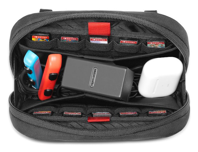 Pouzdro tomtoc GameCard 40-slot - Nintendo Switch OLED/Lite - šedé