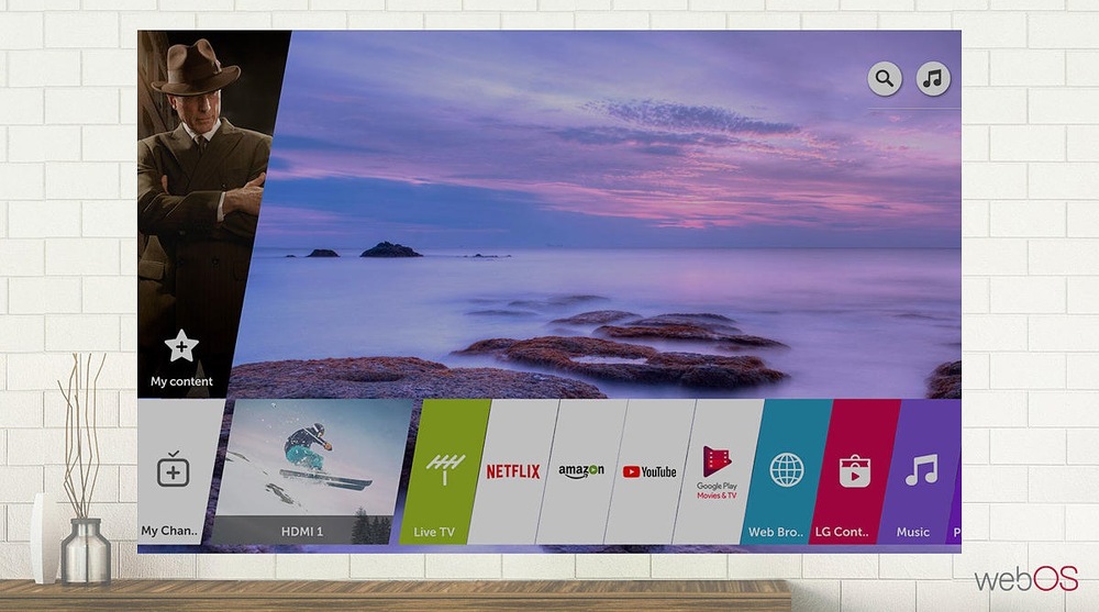 Televize LG 55UK6200PLA černá