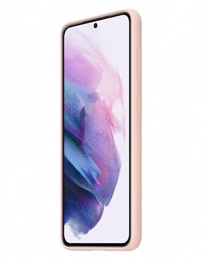 Kryt na mobil Samsung Silicone Cover na Galaxy S21+ 5G růžový
