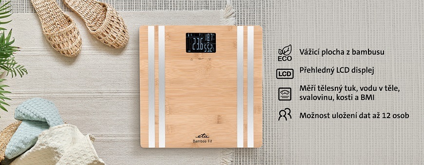 Osobní váha ETA Bamboo Fit 1779 90000 hnědá Osobní váha ETA Bamboo Fit 1779 90000 hnědá