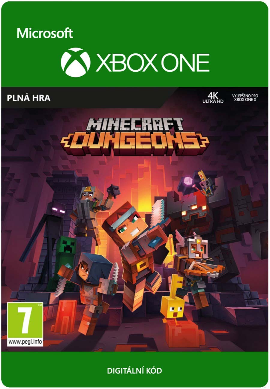 Minecraft Dungeons – elektronická licence Xbox Series / Xbox One