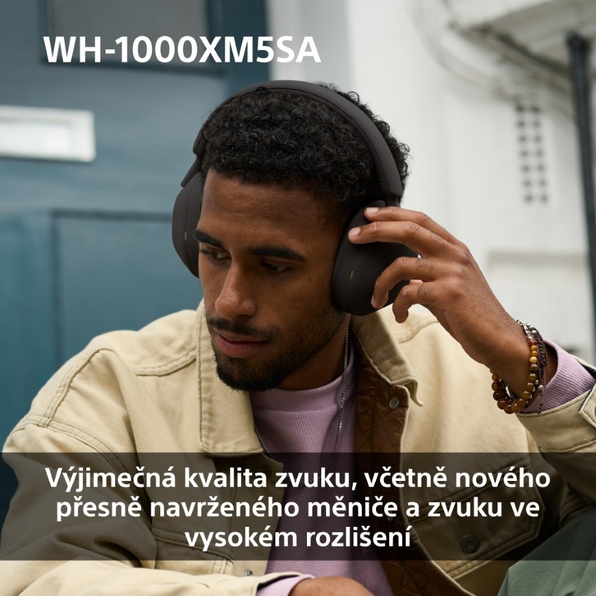 Sluchátka Sony WH-1000XM5SA, Limitovaná edice - měkké pouzdro - Prodloužená záruka zdarma po registraci černá Sony WH-1000XM5 + pouzdro, černá