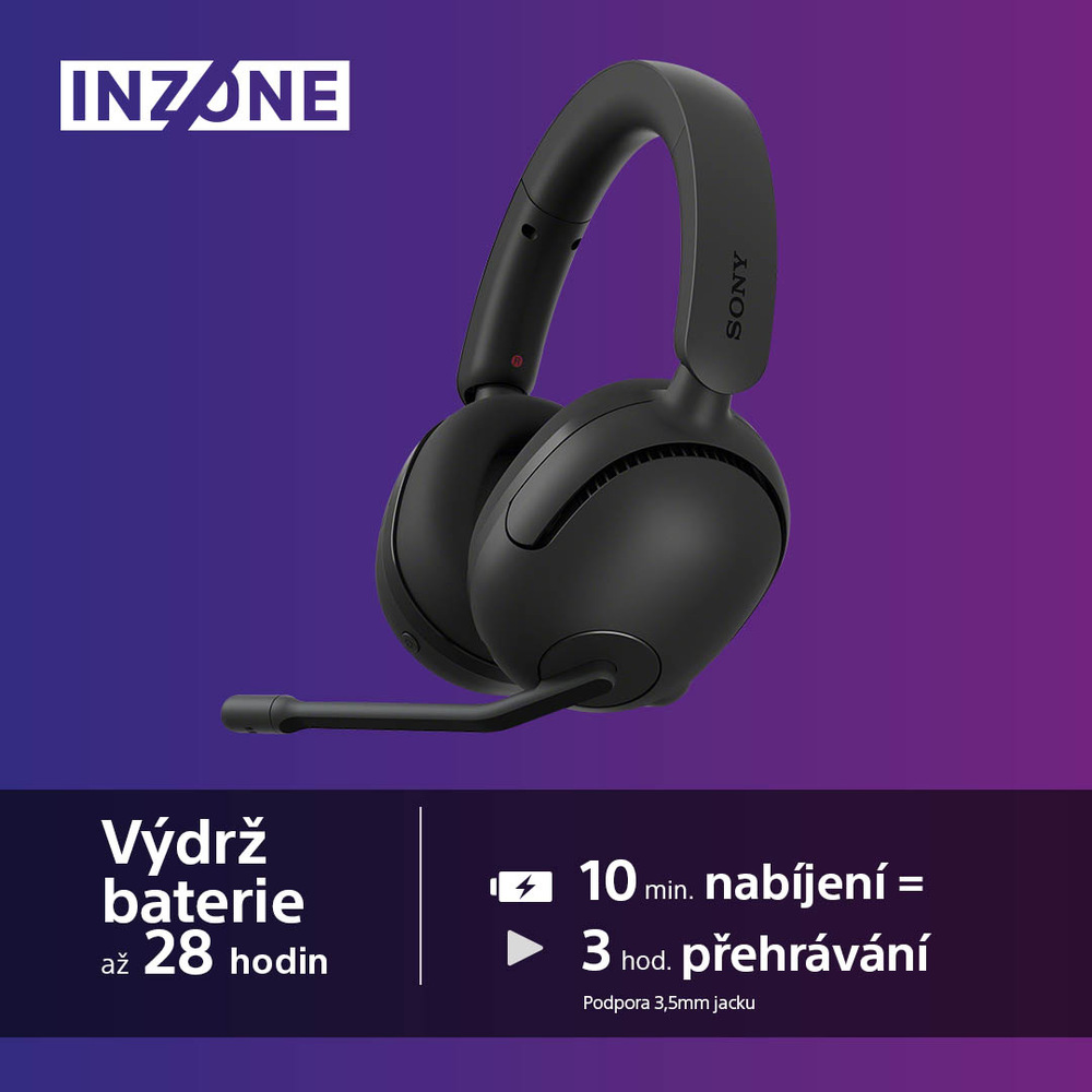 Headset Sony Inzone H5 černý Sony Inzone H5, černá