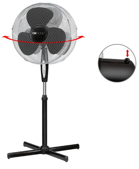 Ventilátor stojanový Clatronic VL 3741