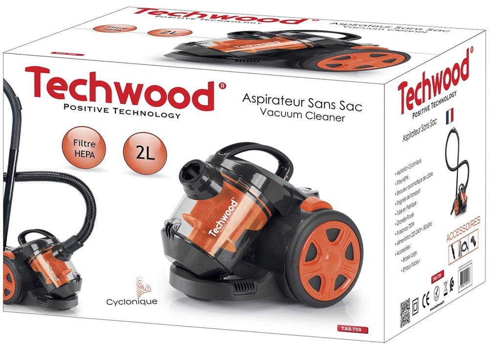 Podlahový vysavač Techwood TAS759 oranžový