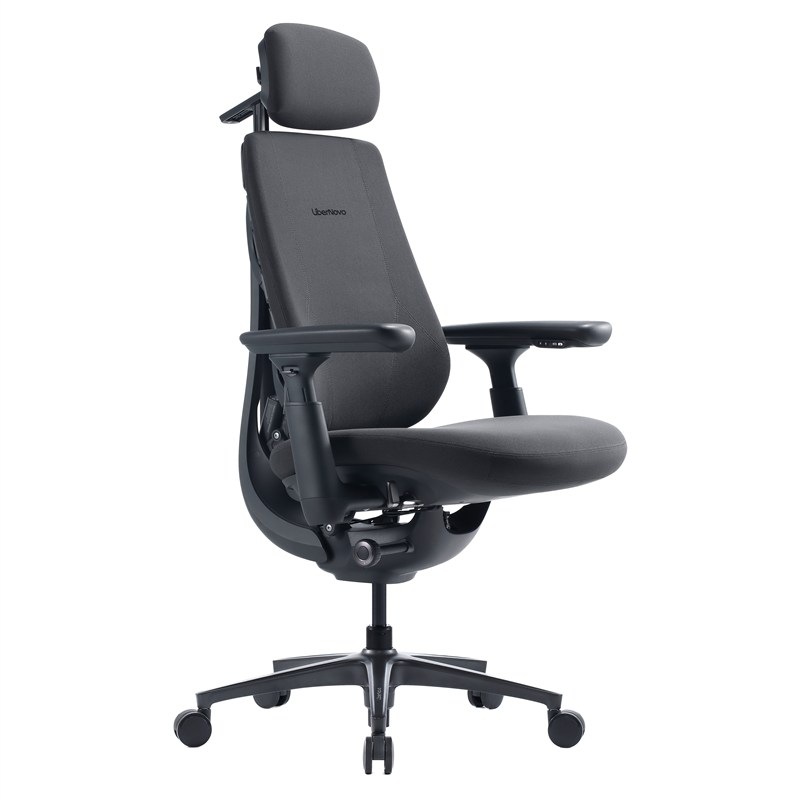 Ergonomická židle LiberNovo Maxis Airflow Graphite 52 cm, grafitová barva