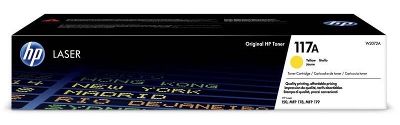 Toner HP 117A, 700 stran žlutý