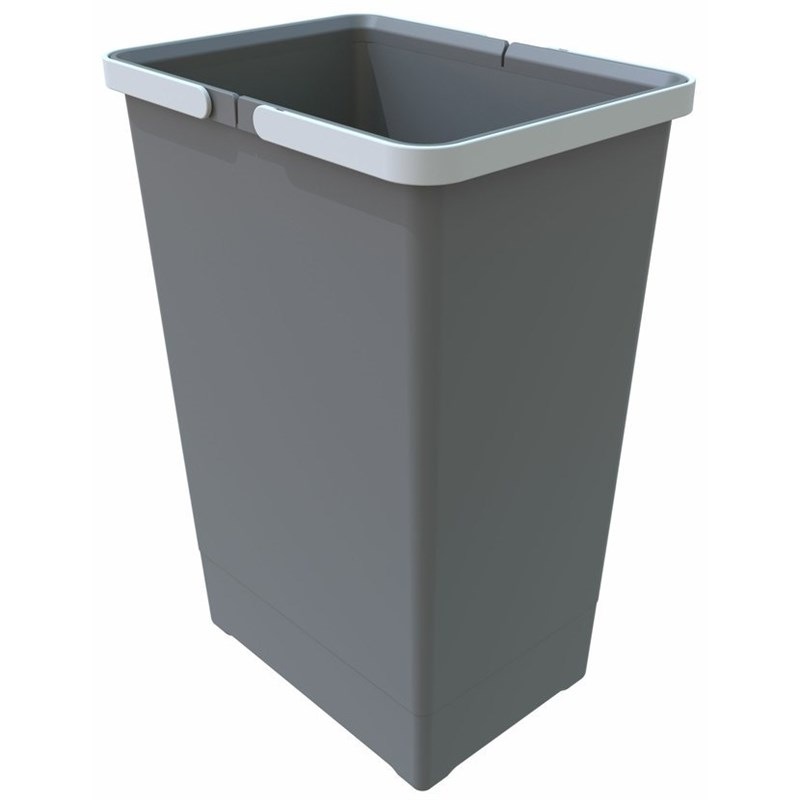 Odpadkový koš Elletipi Cover BIG, 24 l, 44 × 22,5 × 30 cm šedý