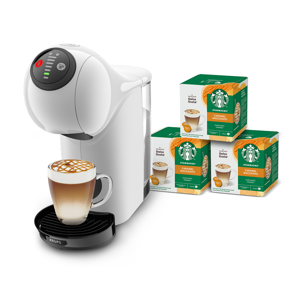 Kapslový kávovar Krups Nescafé Dolce Gusto Genio S Basic KP243110CE bílý Krups KP243AF0 Nescafé Dolce Gusto Genio S basic