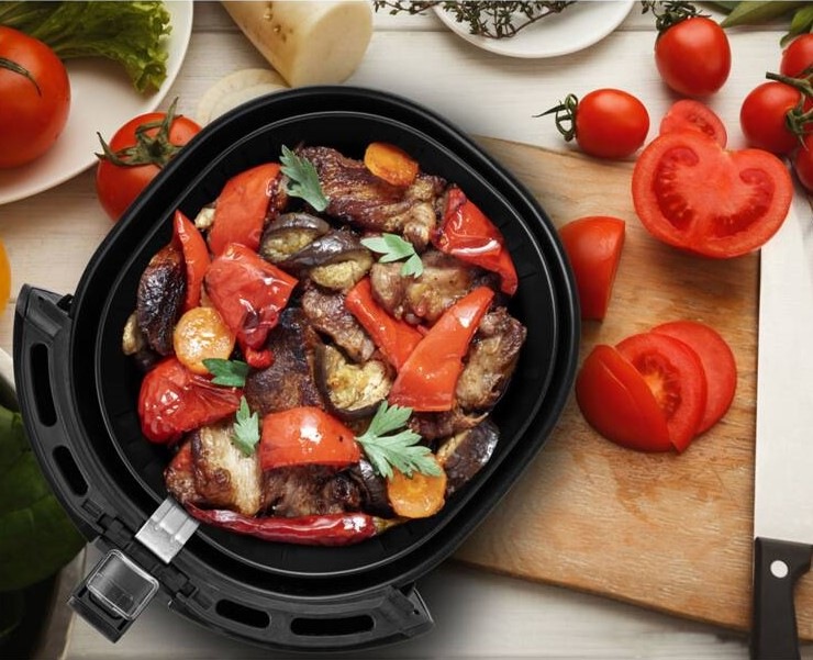 Fritéza horkovzdušná Tesla AirCook Q50 XL, černá barva Fritéza horkovzdušná Tesla AirCook Q50 XL, černá barva