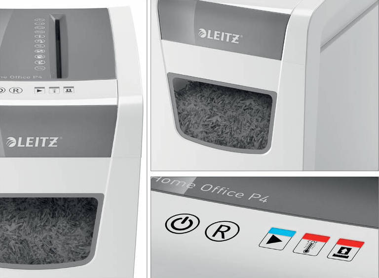 Skartovač Leitz IQ Slim Home Office P4 bílý Skartovač Leitz IQ Slim Home Office P4 bílý