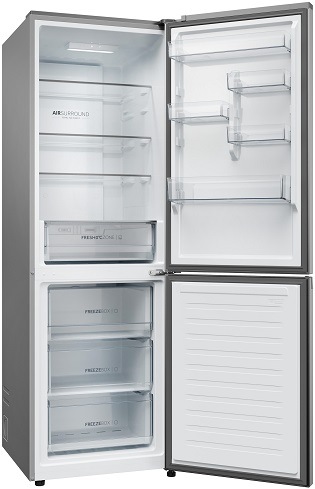 Chladnička s mrazničkou Haier HDPR1618ANPK stříbrná/nerez