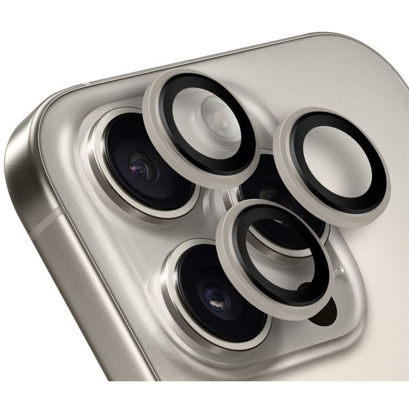 Tvrzené sklo Obal:Me Lens Protector na Apple iPhone 16 Pro/16 Pro Max - hnědé