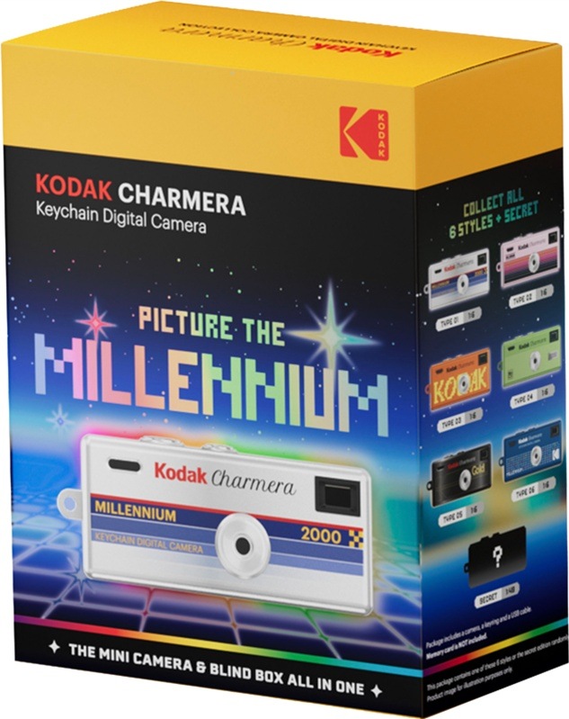 Kodak Charmera Millenium Edition v blind-boxu s různými barvami