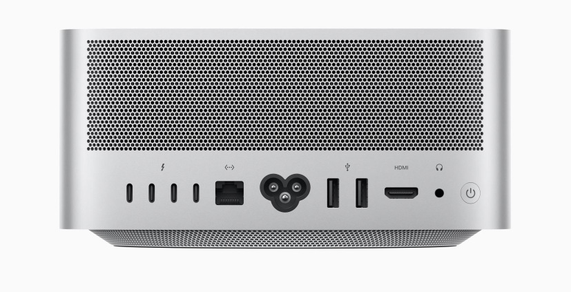 Apple Mac Studio je vybaven porty Thunderbolt 5