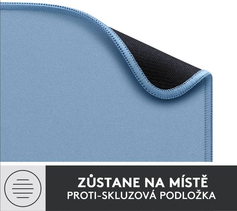 Podložka pod myš Logitech Mouse Pad Studio Series, 20 x 23 cm modrá
